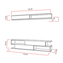 TV Unit Sims - Black, White-SMS71TS01 White
Black 180 X 37 X 14 by DECOROTIKA | Souqify