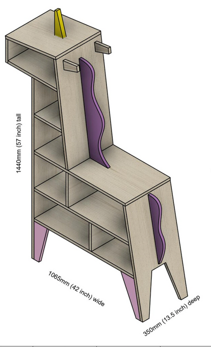 Unicorn Shaped Book Shelf - Whimsical and Practical Kids' Room Decor by Home Decor | Souqify