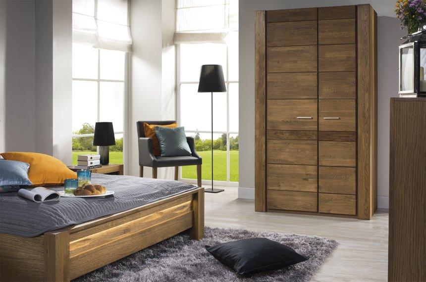 Unique Bed 160 - VELVET | solid oak wood front by EWOODS | Souqify