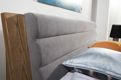 Unique Bed 160 - VELVET | solid oak wood front by EWOODS | Souqify