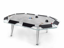 Unootto Marble Poker Table for 10 players 234 x 156 x 76 (h) cm by Admiral World Sports - IMPATIA | Souqify