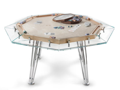 Unootto Wood Poker Table 156 x 76 (h) cm by Admiral World Sports - IMPATIA | Souqify