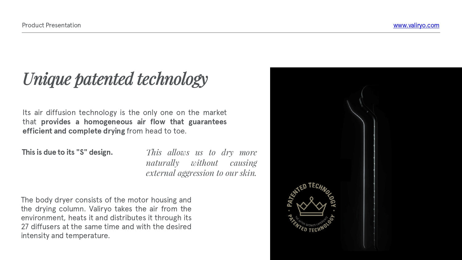 Valiryo Body Dryer by VALIRYO | Souqify