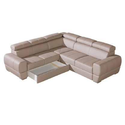 VENTURO Large Modern Corner Sofa Bed | 2550mm X 2350mm | Variety of materials by EWOODS | Souqify