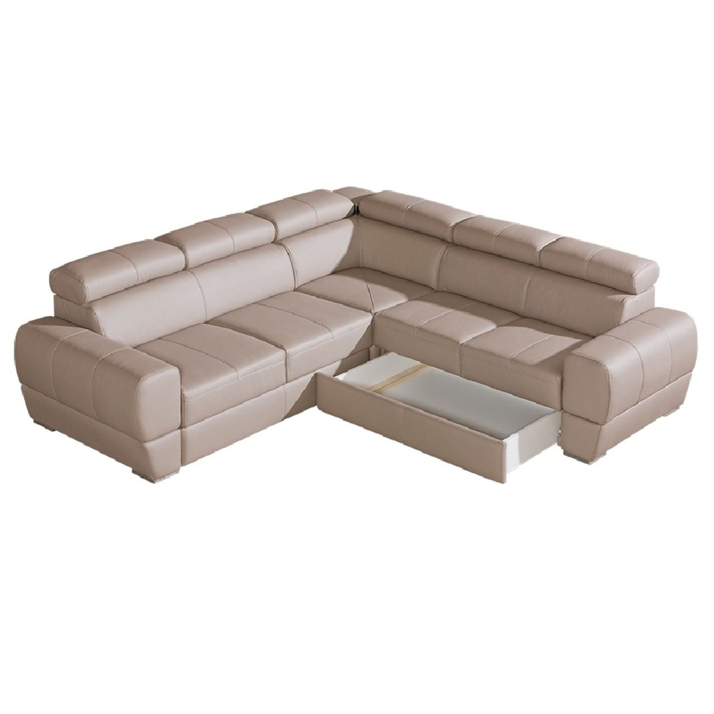 VENTURO Large Modern Corner Sofa Bed | 2550mm X 2350mm | Variety of materials by EWOODS | Souqify