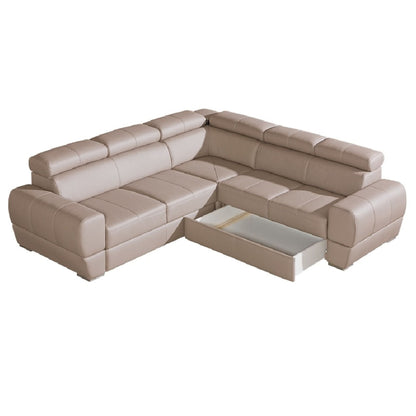 VENTURO Large Modern Corner Sofa Bed | 2550mm X 2350mm | Variety of materials by EWOODS | Souqify