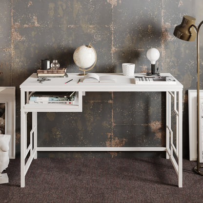 Victory Computer Desk -White by DECOROTIKA | Souqify