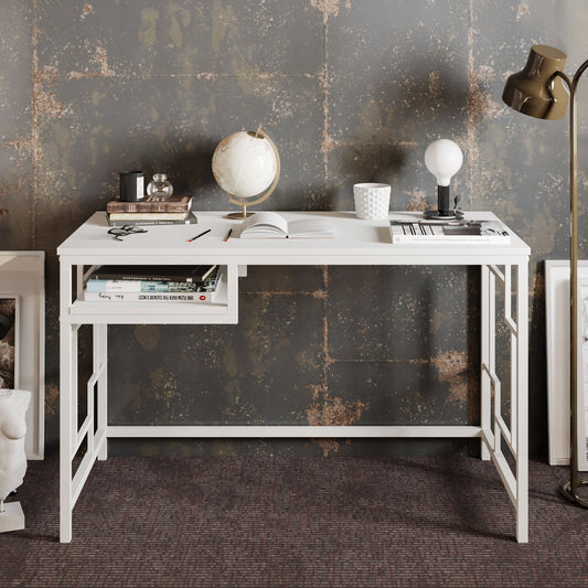 Victory Computer Desk -White by DECOROTIKA | Souqify