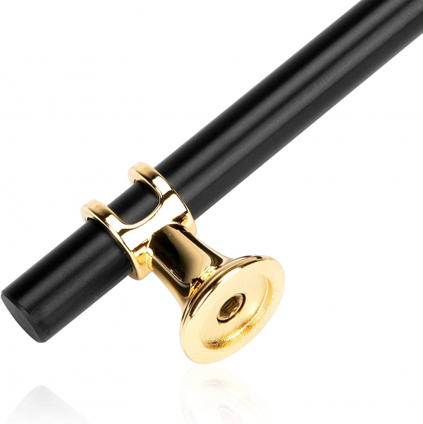 Vila 5906 Cabinet Handles Metal For Kitchen Drawer Pulls Color : (Black/Gold) – Size : (Knob-96mm-128mm-160mm-192mm)1 Pec by Vilalock | Souqify