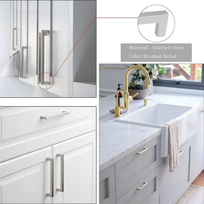 Vila 5907 Cabinet Handles,1 Pec Stainless Steel Square Cabinet Pulls, Drawer Pulls by Vilalock | Souqify