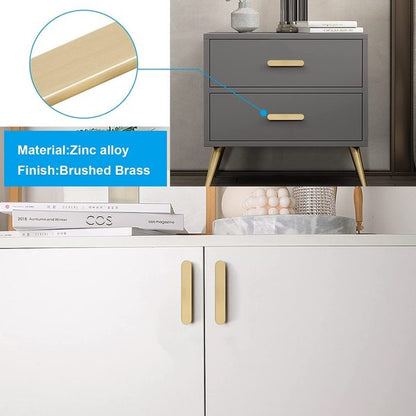 VILA 6092 Cabinet Handles Drawer Pulls Solid Zinc Alloy Brushed Brass Furniture Kitchen Cupboard Colar : (Brushed Gold-Brushed Black) 1 pec by Vilalock | Souqify