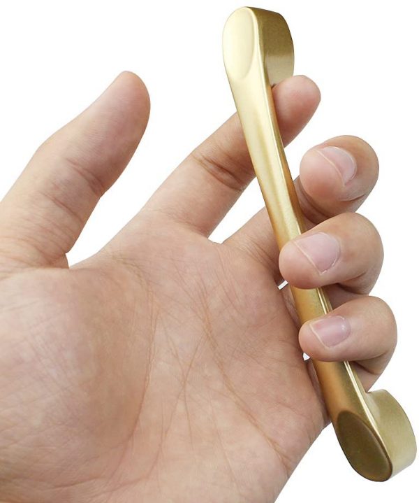 Vila 8605 Zink Alloy Door Handles Golden Door Handles Golden Drawer Door Cabinet Handles for Bathroom and Kitchen cabinets by Vilalock | Souqify