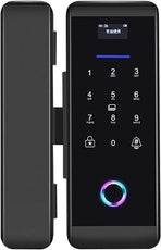 ViLA |905P| smart Glass Door Lock – Electronic Sliding Door Lock Fingerprint/Password/Card/Remote Control/Bluetooth APP Door Bell Lock Security Door Lock Door Lever for Homes Offices Apartments(Black) by Vilalock | Souqify