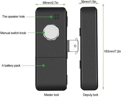 ViLA |905P| smart Glass Door Lock – Electronic Sliding Door Lock Fingerprint/Password/Card/Remote Control/Bluetooth APP Door Bell Lock Security Door Lock Door Lever for Homes Offices Apartments(Black) by Vilalock | Souqify