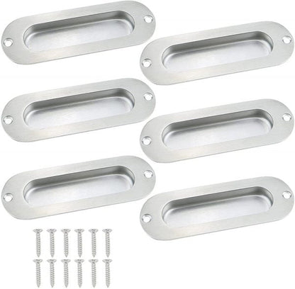 Vila B1291 stainless Steel Concealed Handle Cabinet Door Invisible Drawer Handle Oval Front Hole 1-pec by Vilalock | Souqify