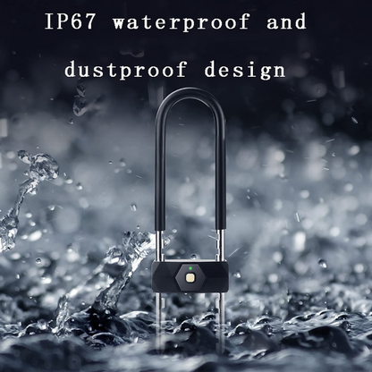 VILA Bicycle U Lock, Bluetooth Fingerprint Padlock, Anti-theft Lock, Supports 3 Unlocking Methods, Can Store 10 Fingerprints, Suitable for Bicycles, Glass Doors, Motorcycles, Offices by Vilalock | Souqify