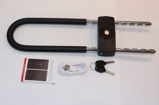 VILA Bicycle U Lock, Bluetooth Fingerprint Padlock, Anti-theft Lock, Supports 3 Unlocking Methods, Can Store 10 Fingerprints, Suitable for Bicycles, Glass Doors, Motorcycles, Offices by Vilalock | Souqify