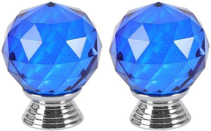 Vila Crystal Glass Diamond Shape Door Knob (1 pec) Drawer Pull Handle for Cabinet, Drawer, Cupboard, Wardrobe Home Decoration (30mm) by Vilalock | Souqify