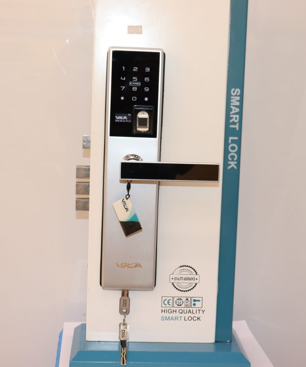 Vila Digital Door Lock,Display screen,Keypad Digital,Biometric Fingerprint,IC Card,Mechanical key Unlock for Apartment Hotel Home Use by Vilalock | Souqify