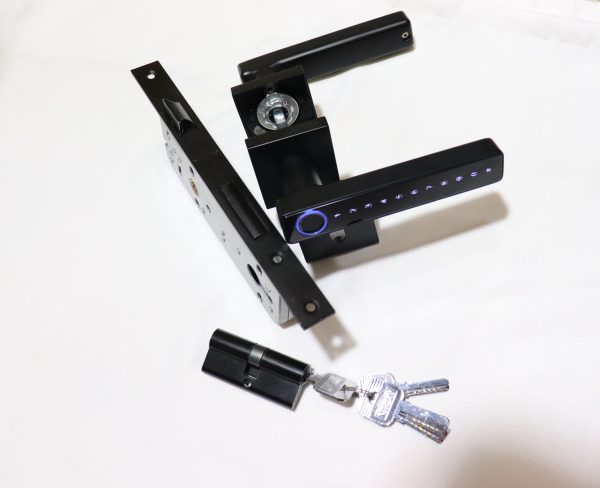 Vila Fingerprint Door Lock With BLUETOOTH Smart APP Tuya Remote Control Digital,Biometric Fingerprint,IC Card,Mechanical key Unlock for Apartment Hotel Home Use (Color Black) by Vilalock | Souqify