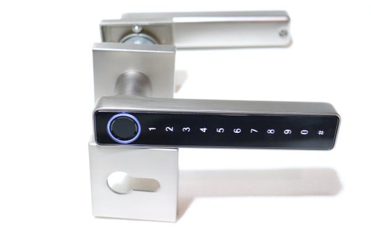 Vila Fingerprint Door Lock With BLUETOOTH Smart APP Tuya Remote Control Digital,Biometric Fingerprint,IC Card,Mechanical key Unlock for Apartment Hotel Home Use (Color Silver) by Vilalock | Souqify