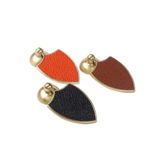 Vila Leather Drawer Pulls Leather Cabinet Pulls Cabinet Furniture Knobs Pull Handle Wardrobe Door Handle Pulls Knob for Dresser Drawers Cabinet (8079)|1-pec| by Vilalock | Souqify