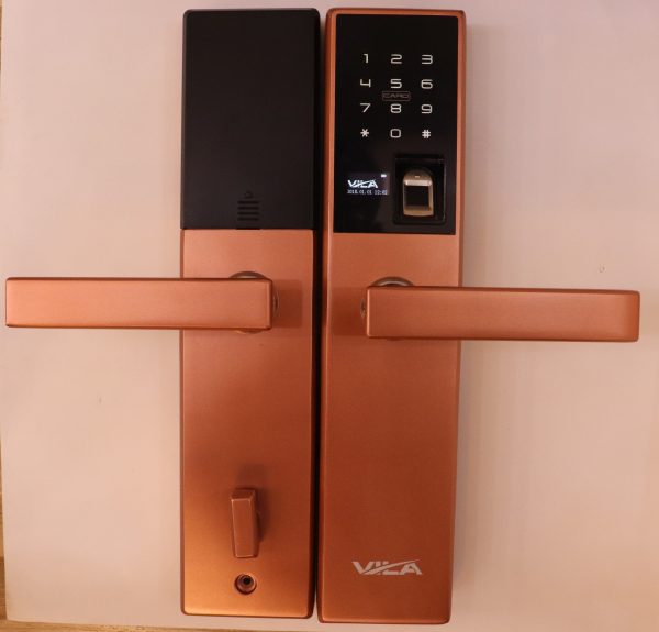 Vila Smart Lock Lock,Display screen,Keypad Digital,Biometric Fingerprint,IC Card,Mechanical key Unlock for Apartment Hotel Home Use. COLOR: (Antique copper brushed)) by Vilalock | Souqify