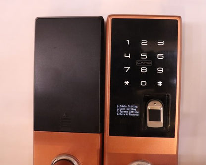 Vila Smart Lock Lock,Display screen,Keypad Digital,Biometric Fingerprint,IC Card,Mechanical key Unlock for Apartment Hotel Home Use. COLOR: (Antique copper brushed)) by Vilalock | Souqify