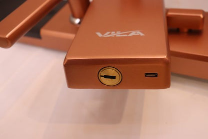 Vila Smart Lock Lock,Display screen,Keypad Digital,Biometric Fingerprint,IC Card,Mechanical key Unlock for Apartment Hotel Home Use. COLOR: (Antique copper brushed)) by Vilalock | Souqify