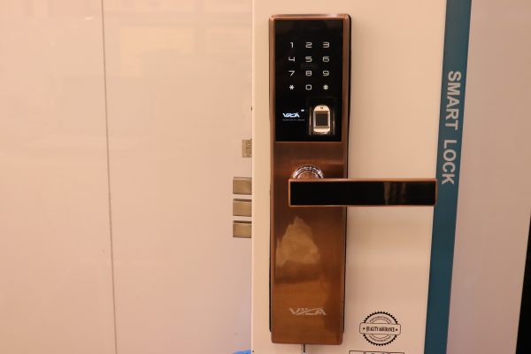 Vila Smart Lock Lock,Display screen,Keypad Digital,Biometric Fingerprint,IC Card,Mechanical key Unlock for Apartment Hotel Home Use. COLOR: (Antique copper brushed)) by Vilalock | Souqify