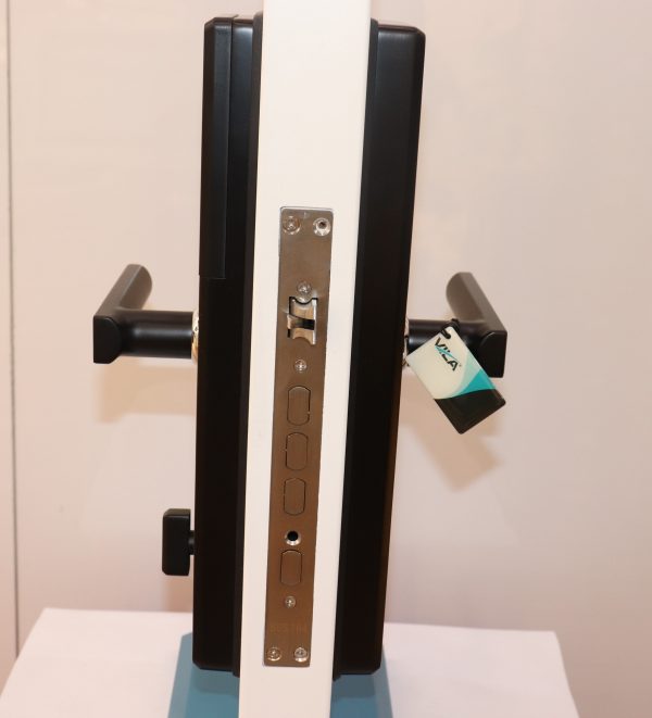 Vila Smart Lock Lock,Display screen,Keypad Digital,Biometric Fingerprint,IC Card,Mechanical key Unlock for Apartment Hotel Home Use. COLOR: (BLACK) by Vilalock | Souqify