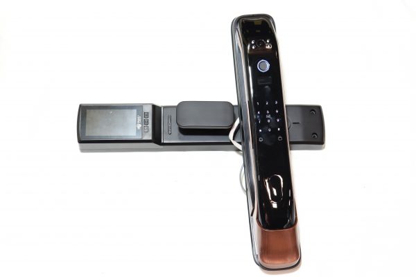 VILA Smart Lock Q7-3 AC ,With WiFi, Display screen,Keypad Digital,Biometric Fingerprint,IC Card,Mechanical key, Unlock for Apartment Hotel Home Use. COLOR: (BLACK + Copper) by Vilalock | Souqify
