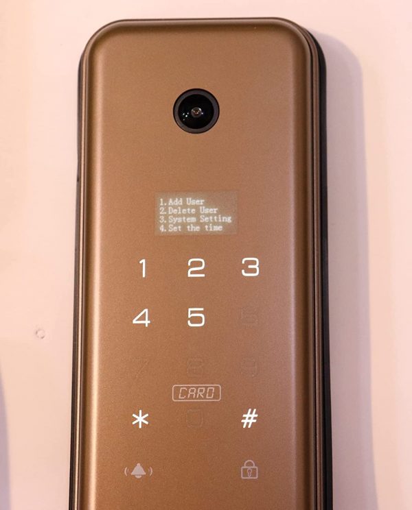 VILA Smart Lock Q7-5 AC,With WiFi, Display screen,Keypad Digital,Biometric Fingerprint,IC Card,Mechanical key Unlock for Apartment Hotel Home Use. COLOR: (GOLDEN) by Vilalock | Souqify