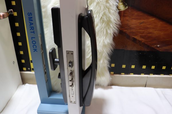 VILA Smart Lock Q7-6 BLK ,With WiFi, Face Recognition, Display screen,Keypad Digital,Biometric Fingerprint,IC Card,Mechanical key, Unlock for Apartment Hotel Home Use. COLOR: (GRAY) by Vilalock | Souqify