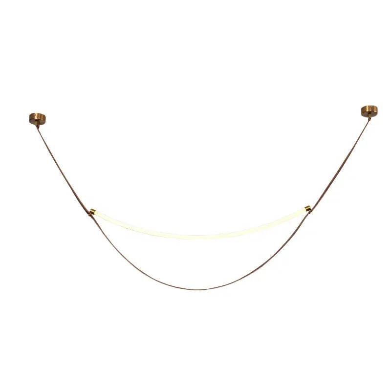 Vintage New creative feature belt chandelier simple designer art leather living room hotel Italian minimalist belt pendant light by Zhongsan | Souqify