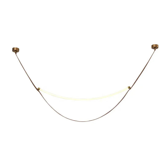 Vintage New creative feature belt chandelier simple designer art leather living room hotel Italian minimalist belt pendant light by Zhongsan | Souqify