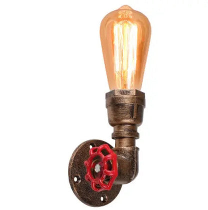 Vintage Wall Lamp Industrial Retro Wall Light Creative Water Pipe Wall Sconce Iron Metal Lamps for Restaurant Cafe Bar Kitchen by Zhongsan | Souqify