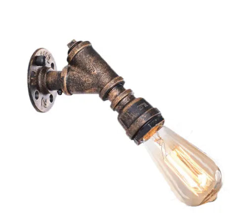 Vintage Wall Lamp Industrial Retro Wall Light Creative Water Pipe Wall Sconce Iron Metal Lamps for Restaurant Cafe Bar Kitchen by Zhongsan | Souqify