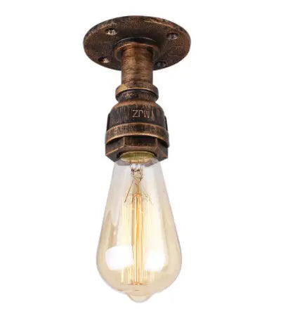 Vintage Wall Lamp Industrial Retro Wall Light Creative Water Pipe Wall Sconce Iron Metal Lamps for Restaurant Cafe Bar Kitchen by Zhongsan | Souqify