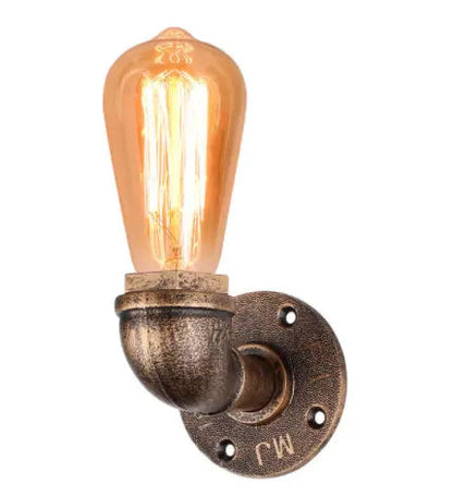 Vintage Wall Lamp Industrial Retro Wall Light Creative Water Pipe Wall Sconce Iron Metal Lamps for Restaurant Cafe Bar Kitchen by Zhongsan | Souqify