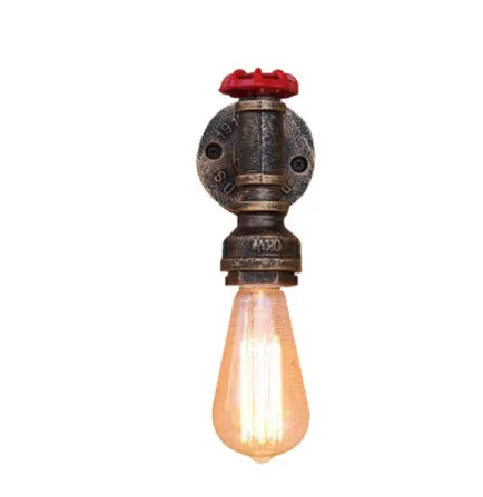 Vintage Wall Lamp Industrial Retro Wall Light Creative Water Pipe Wall Sconce Iron Metal Lamps for Restaurant Cafe Bar Kitchen by Zhongsan | Souqify