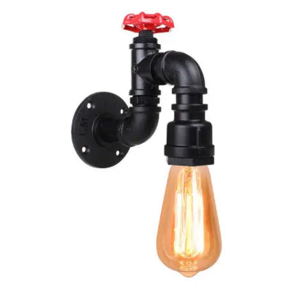 Vintage Wall Lamp Industrial Retro Wall Light Creative Water Pipe Wall Sconce Iron Metal Lamps for Restaurant Cafe Bar Kitchen by Zhongsan | Souqify