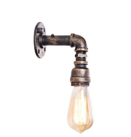 Vintage Wall Lamp Industrial Retro Wall Light Creative Water Pipe Wall Sconce Iron Metal Lamps for Restaurant Cafe Bar Kitchen by Zhongsan | Souqify