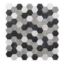 Vivid Tiles Factory Outlet Hexagonal Tiles PVC Waterproof Thickness 4mm Home Decoration 3D Self-Adhesive Wall Tiles by Vivid Tiles | Souqify