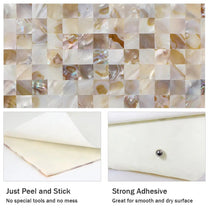 Vivid Tiles Factory Wholesale Wall Tiles Peel And Stick Self Adhesive Mother Of Pearl Shell Wall Tiles by Vivid Tiles | Souqify