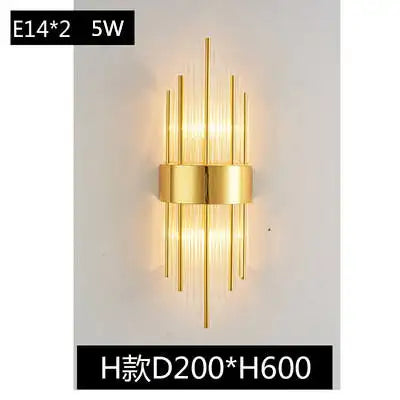 Wall lamp led Nordic creative corridor aisle lamp home background bedroom light luxury crystal bedside wall lamp by Zhongsan | Souqify