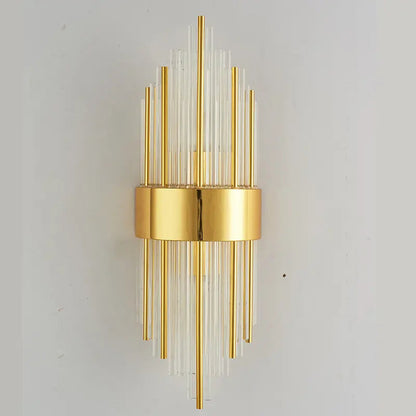 Wall lamp led Nordic creative corridor aisle lamp home background bedroom light luxury crystal bedside wall lamp by Zhongsan | Souqify