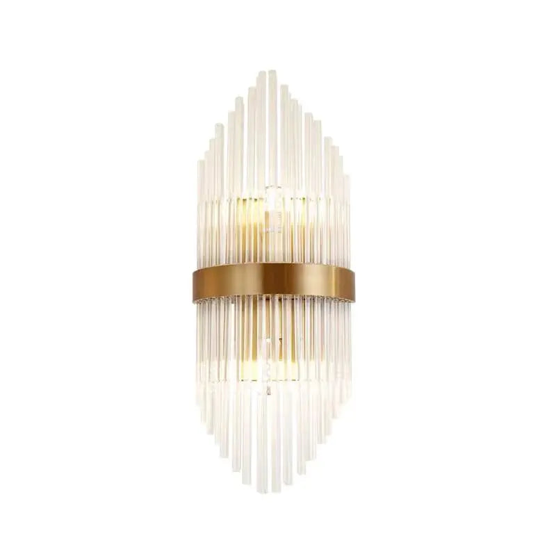 Wall lamp led Nordic creative corridor aisle lamp home background bedroom light luxury crystal bedside wall lamp by Zhongsan | Souqify