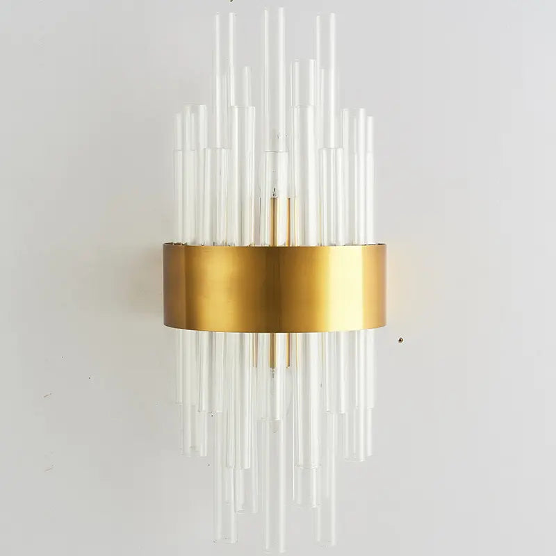 Wall lamp led Nordic creative corridor aisle lamp home background bedroom light luxury crystal bedside wall lamp by Zhongsan | Souqify