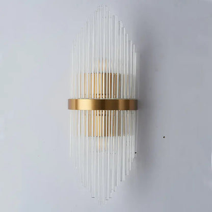 Wall lamp led Nordic creative corridor aisle lamp home background bedroom light luxury crystal bedside wall lamp by Zhongsan | Souqify